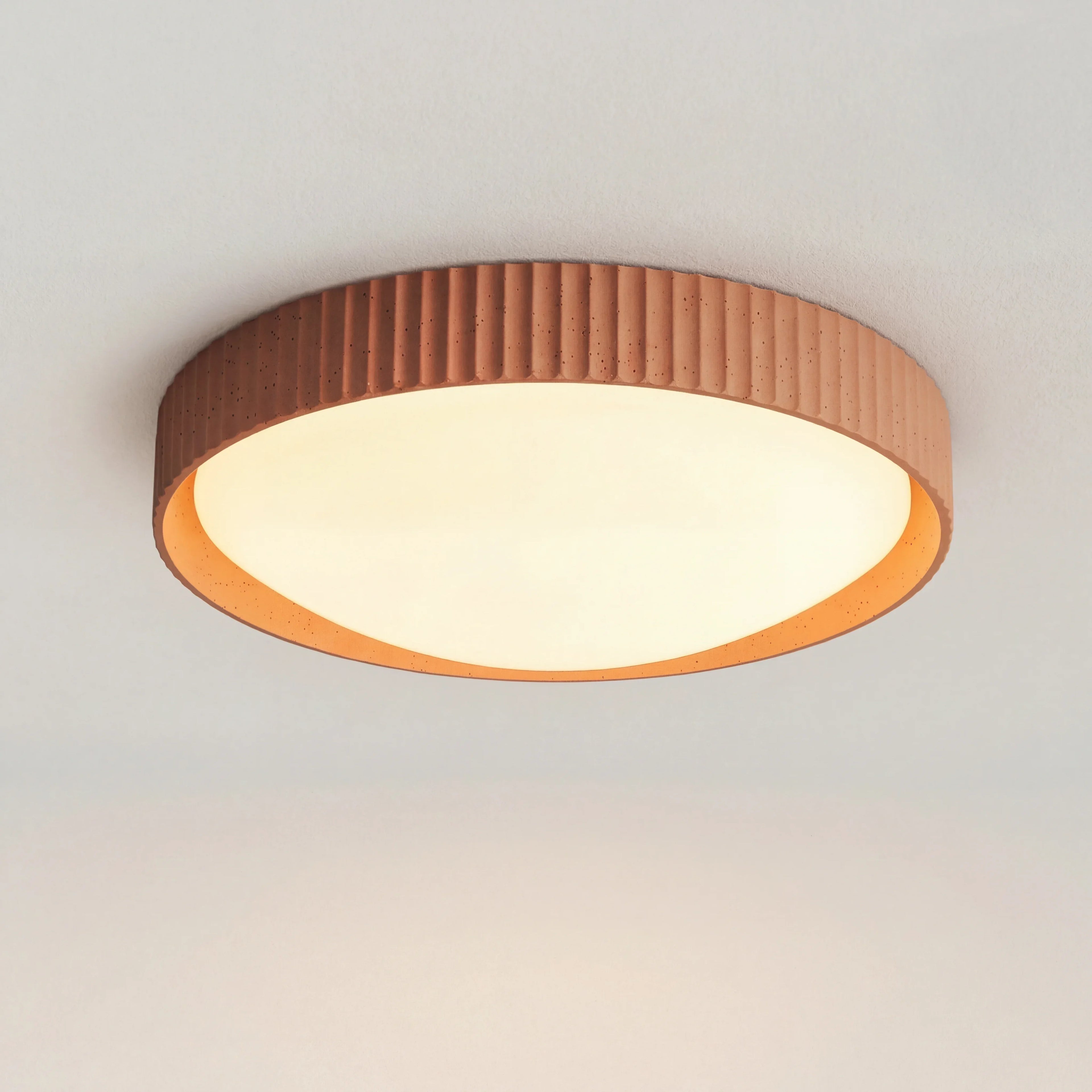 Argo Gypsum Concrete Flush Mount Ceiling Light