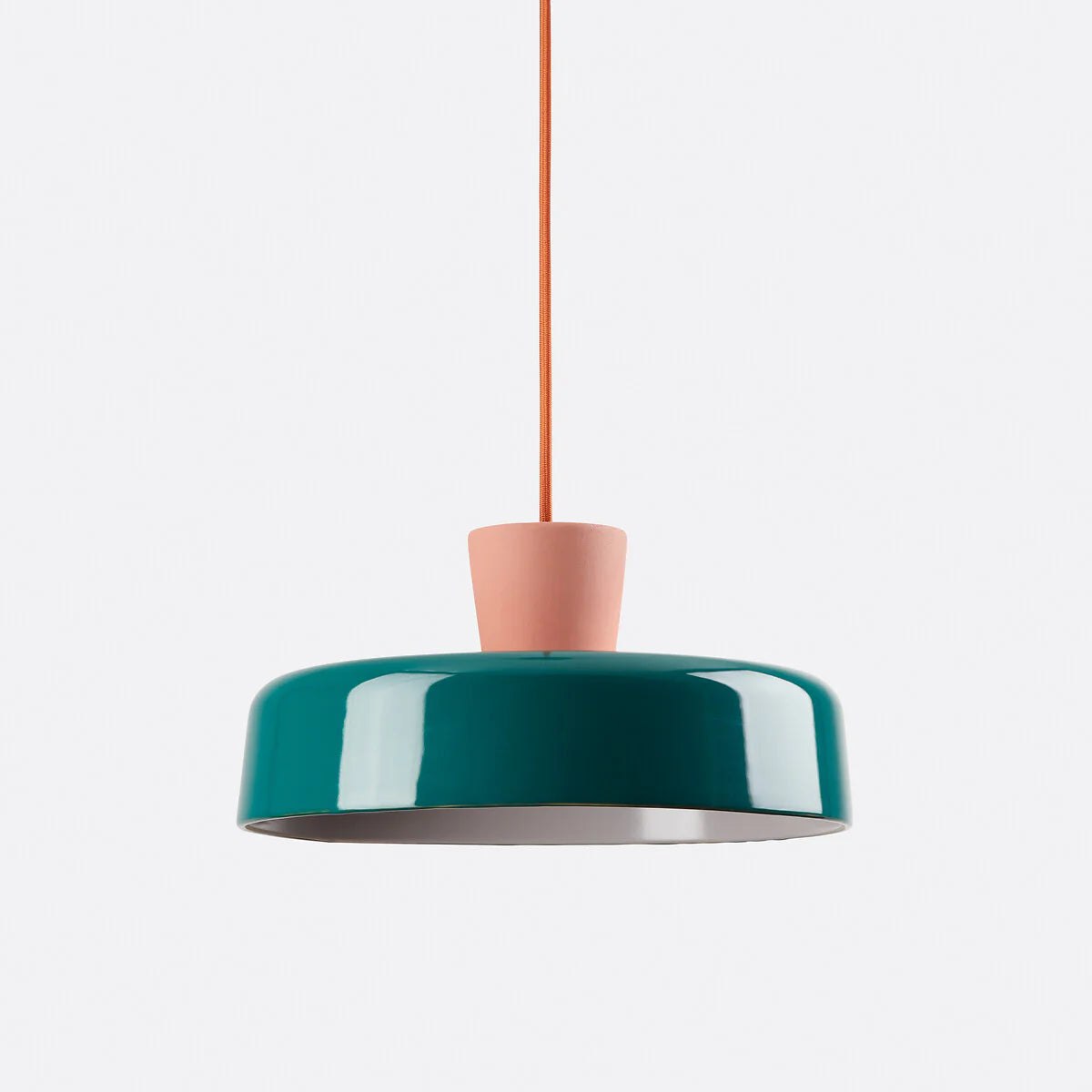 Arlo Retro Peacock Blue Iron Pendant Light