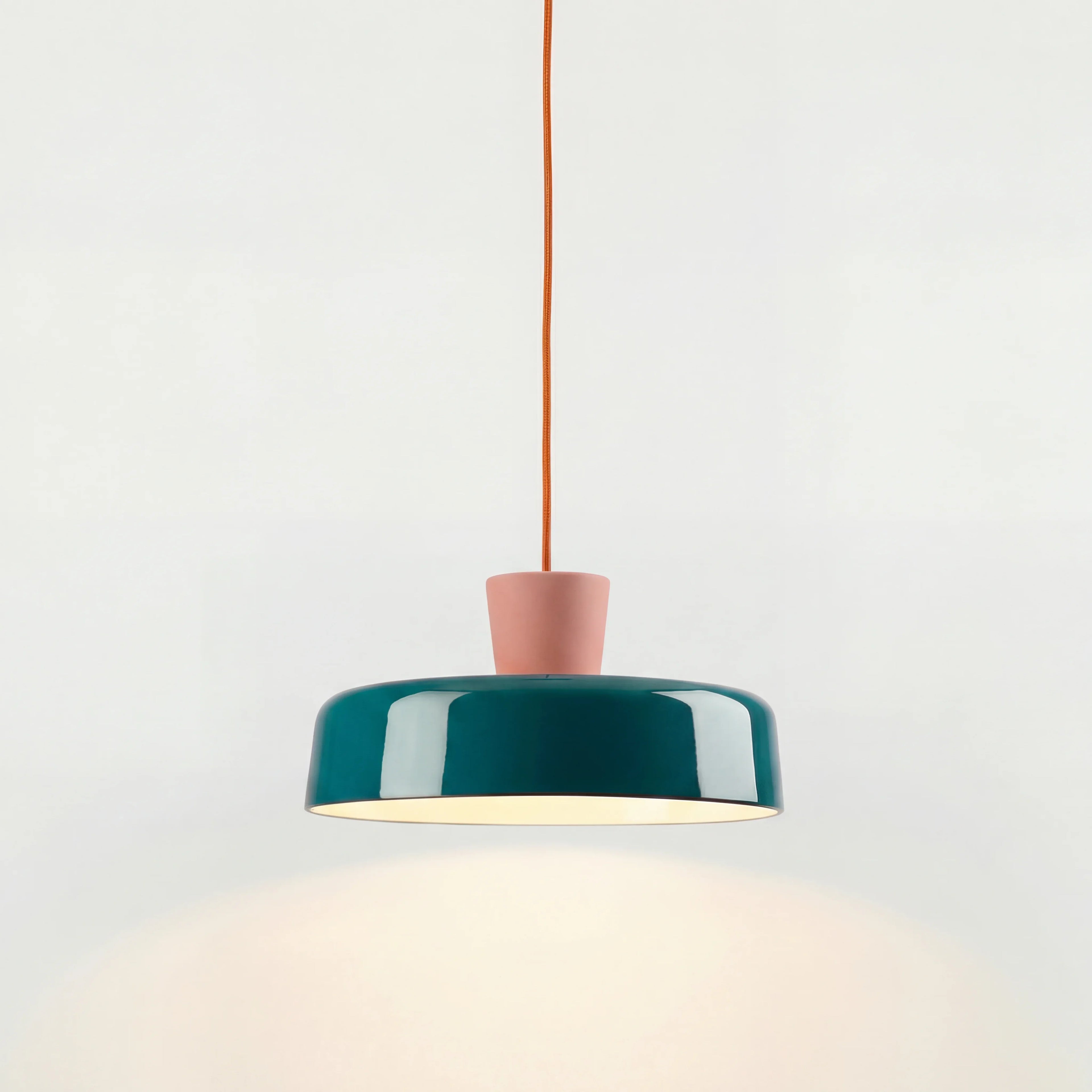 Arlo Retro Peacock Blue Iron Pendant Light