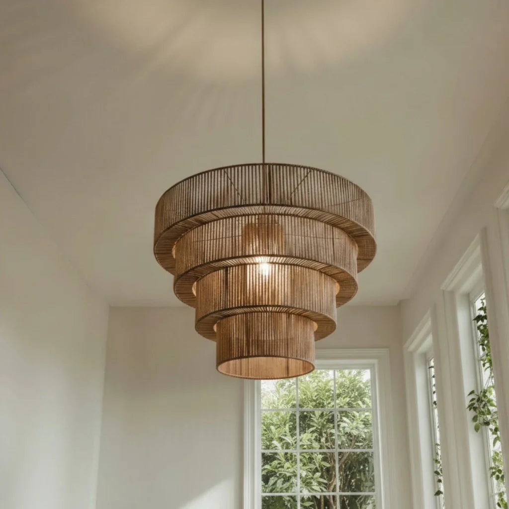 Arlune Modern Woven Cotton Pendant Light