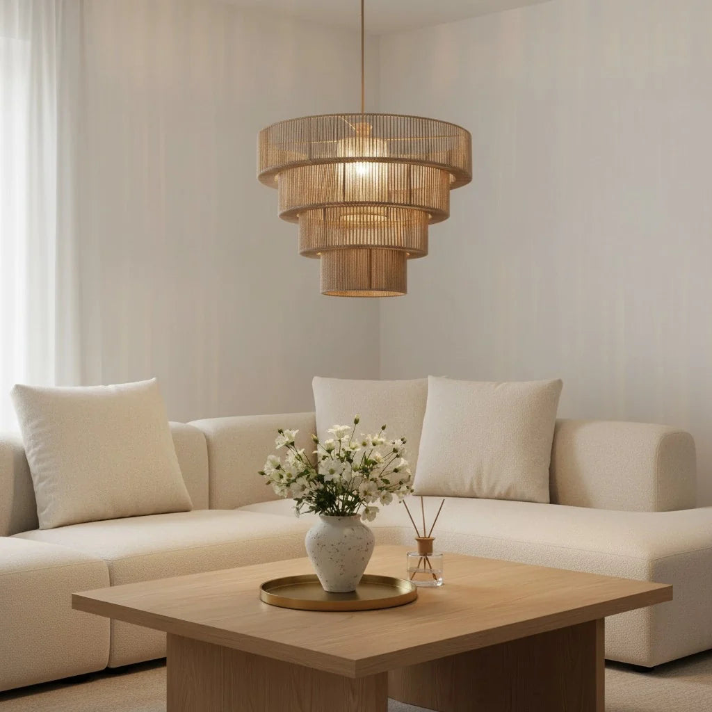 Arlune Modern Woven Cotton Pendant Light