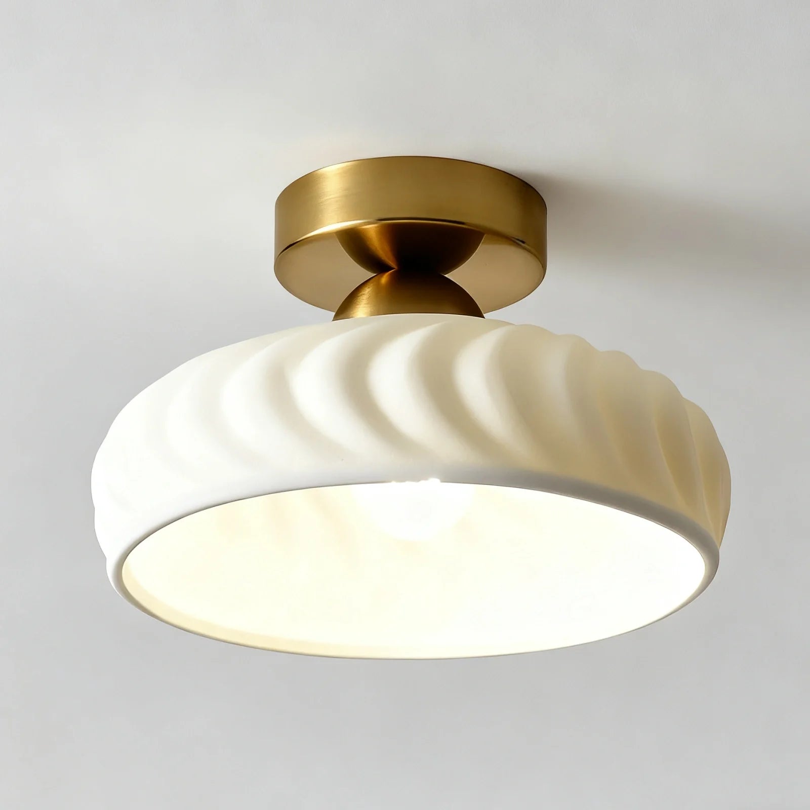Ashbur Modern Textured Ceramic Ceiling Light