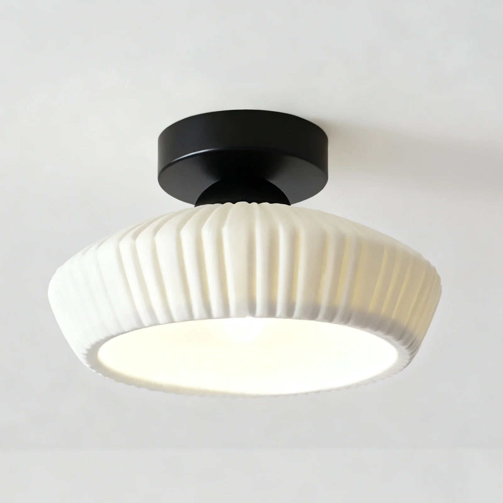Ashbur Modern Textured Ceramic Ceiling Light