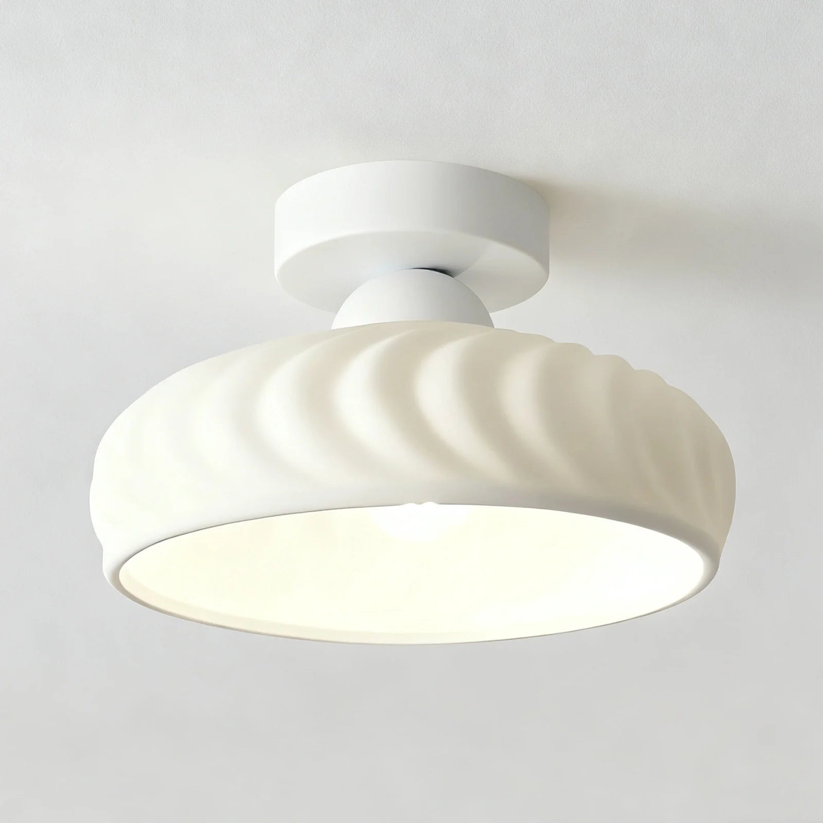 Ashbur Modern Textured Ceramic Ceiling Light