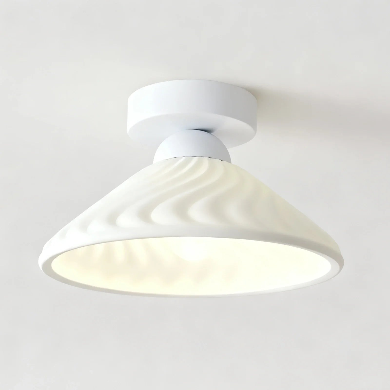 Ashbur Modern Textured Ceramic Ceiling Light