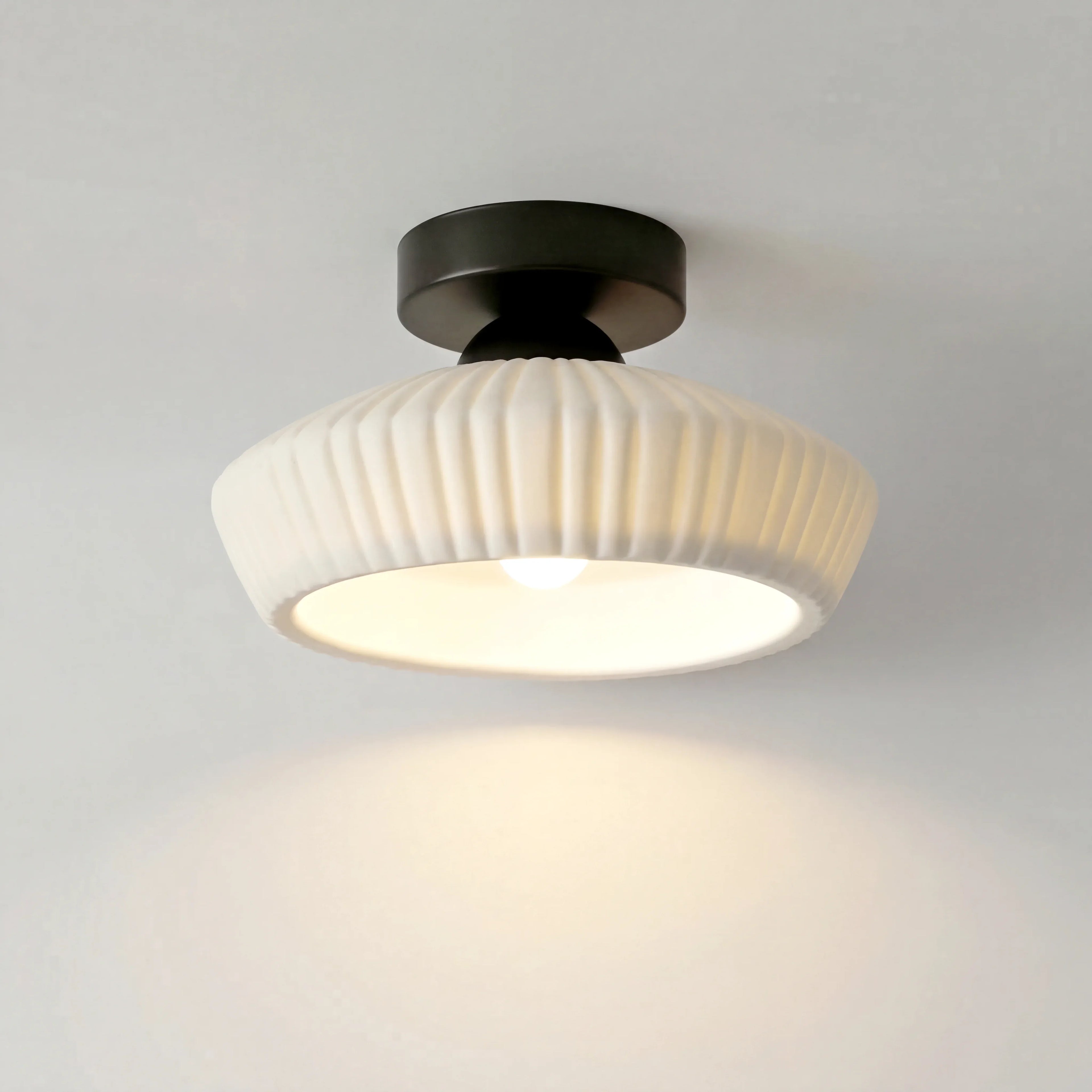 Ashbur Modern Textured Ceramic Ceiling Light