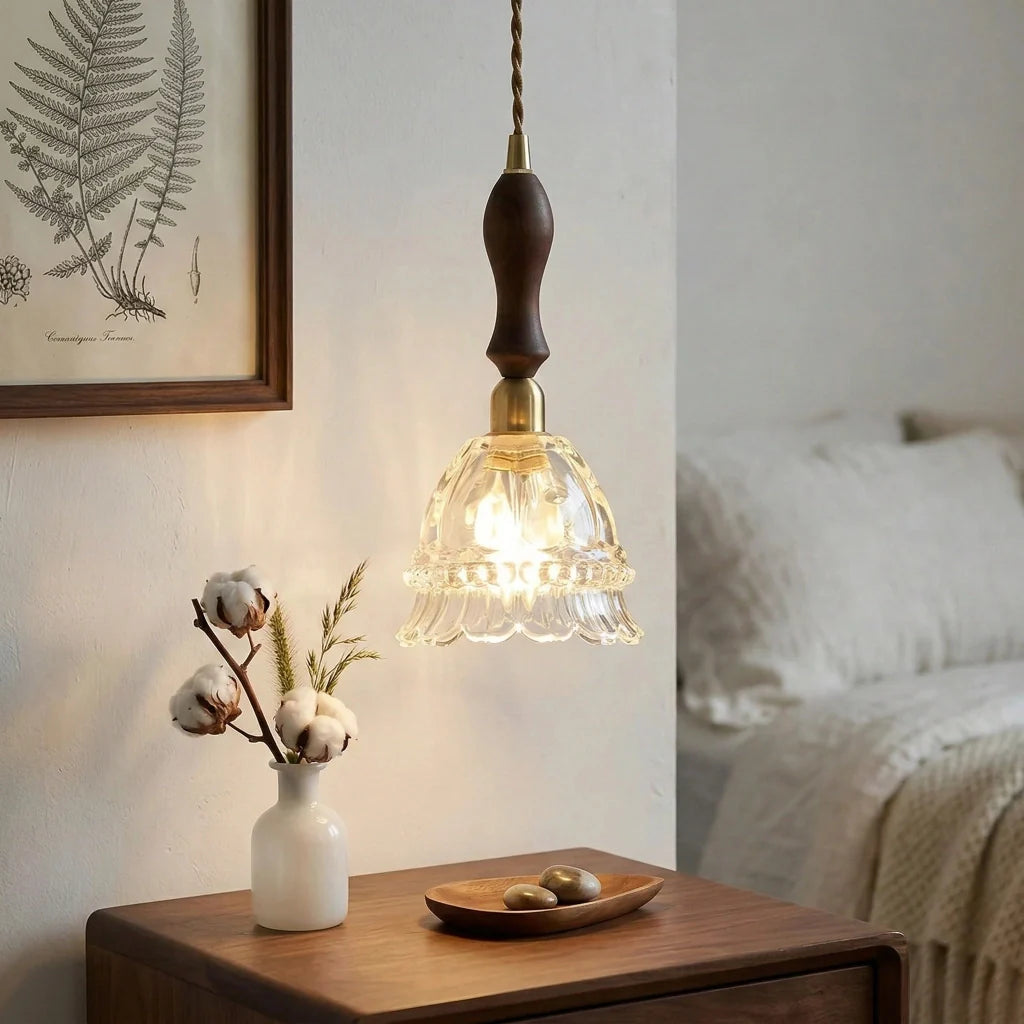Aurelie Pastoral Jellyfish Glass Pendant Light