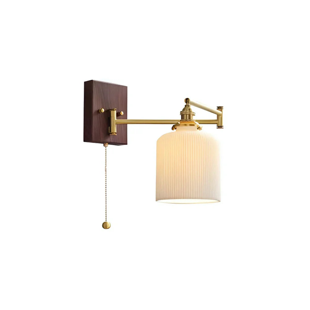 Aurora Retro Ceramic Swing Arm Wall Lamp